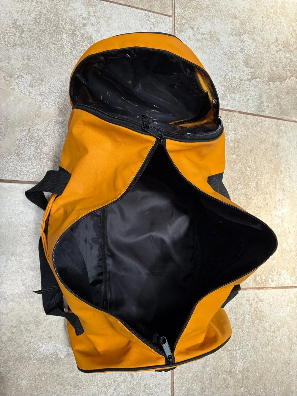 Pajar Men's Orange Duffel Bag with Black Straps